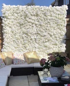 Guirnaldas de flores decorativas SPR, venta al por mayor, decoración de boda, telón de fondo, ramo de seda de rosas artificiales, techo, pared verde