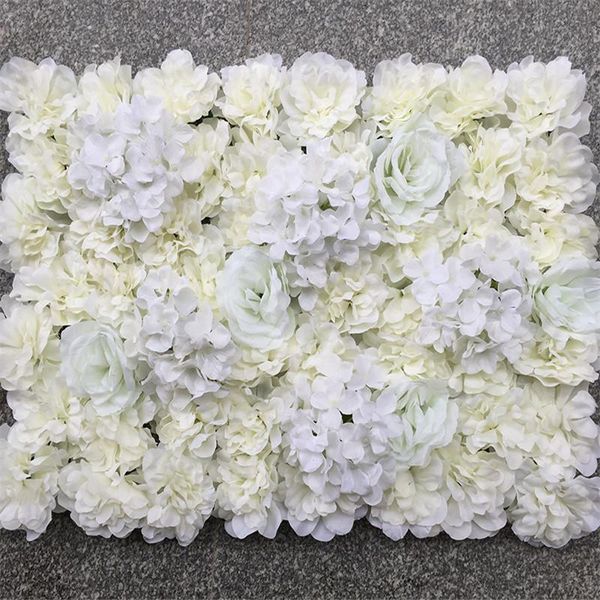 Flores decorativas Guirnaldas Fondo de boda Pared de flores Tienda artificial Ventana Decoración Rosa Hortensia Alfombra Escenario Diseño Decorativo