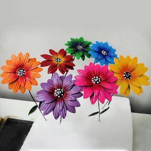 Fleurs décoratives en fer forgé rose 35cm, décor de jardin, blanc, violet, vert, jaune, bleu, rouge, Orange, tournesols artificiels