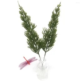 Guirlande de fleurs décoratives, fabrication pour mariage, Branches de pin, accessoires d'arbre de noël, plantes artificielles, feuille verte