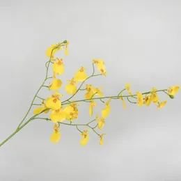 Fleurs décoratives jaunes Personnes fausses plantes de fleur en pot zen décoration de maison plastique