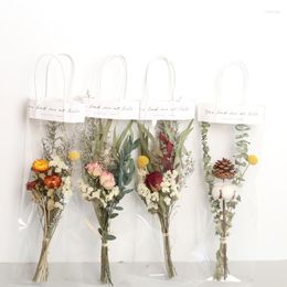 Fleurs décoratives YOMDID Naturellement Bouquet Forget-Me-Not Rose Daisy Tournesol Ins Anniversaire Noël Cadeau Sac Po Props Home Decor