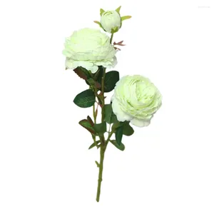 Decoratieve bloemen Zinnia Artificial Western Rose Flower Peony Bridal Bouquet Wedding Home om aan het plafond te hangen