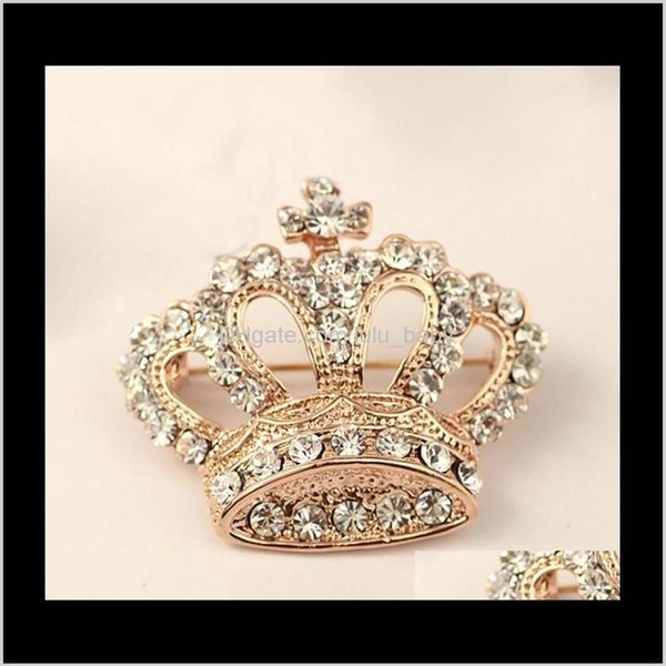 Vêtement décoratif cristal pour femmes mariage mariée brillant strass couronne robe broche Zdms5 broches broches O6Dth290G