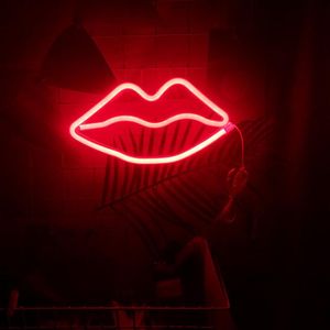 Decoratief licht neon lip teken led nachtlichten slaapkamer decoratie verjaardag bruidspartij huis muur decor Valentijnsdag geschenk 123