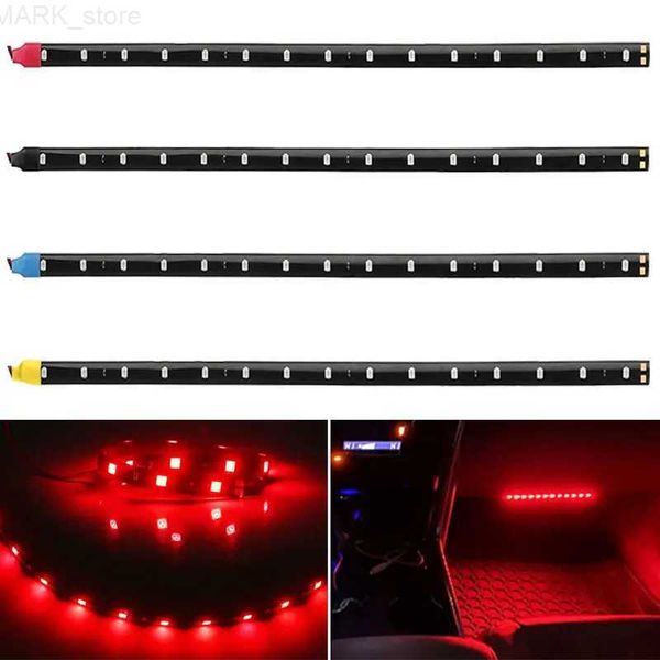 Luces decorativas 1 PCS 30 cm Luces de tira LED 12 V Impermeable Interior del coche Decoración exterior Atmósfera Tira flexible Lámparas de funcionamiento diurno L240109