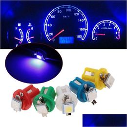 Luces decorativas 10 unids/set LED Light Car Gauge Speed Dash Bb Dashboard Instrumento Cuña Lámparas interiores B8.5D 509T B8.5 5050 1 Smd T5 Dhtfg