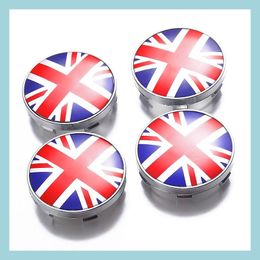 Decoratieve lichten 4 -stks wielnaaf dop centrum er diameter 60 mm abs uk vlag logo druppel levering 2022 mobiles motorfietsen autolichten licht dhydw