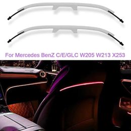 Luces decorativas 64 Colorscar Asiento Avance de la luz ambiental para Mercedes-Benzc/E/GLC W205 W206 W213 X253 Asiento trasero Modificado Decoración interior de automóvil T240509