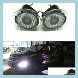 Decoratieve lichten voor Ford Led Side Mirror Puddle Light Under Projector Logo Edgy Explorer Mondeo Taurus Everest BBS Lamp Drop deliv DHF3V