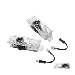 Luces decorativas para luz de bienvenida 5W Puerta de automóvil LED Proyector láser Logo Ghost Shadow E90 E46 F11 E61 E60 F31 Lámpara de proyección Drop D Dhxuh