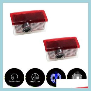 Luces decorativas Led Car Door Light Projector Logo Bienvenido para W205 W176 W177 V177 W247 W246 W212 W213 Gl X166 M W166 Drop Delivery Dh5Uq