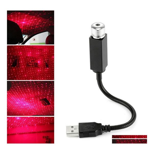 Lumi￨res d￩coratives mini-LED toit ￩toile Night Light USB lampe projecteur r￩glable atmosph￨re du plafond de maison Drop Livraison Mobil Dhfek