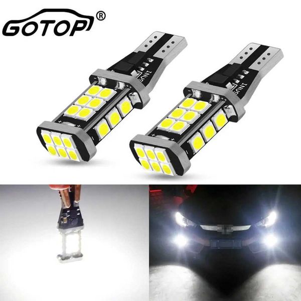 Luces decorativas PCS T WW Bombilla LED Canbus Error Free Super Bright Chips Coche Backup Stop Reserva Señal Lámpara DC V K