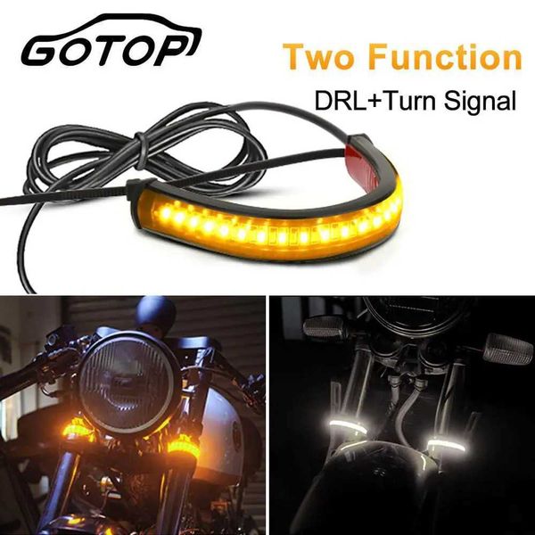 Luces decorativas Universal 1 Uds Luz de señal de giro de motocicleta luces de freno traseras de motocicleta de coche 36SMD 3014 chips LED luz de matrícula intermitente S