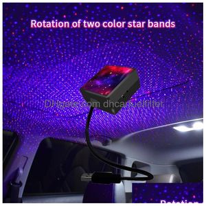 Decoratieve lichten USB Star Light Activated 4 Colors en 3 Lighting Effects Romantic USB-Night Decorations for Home Car Room Party CE DHF3U