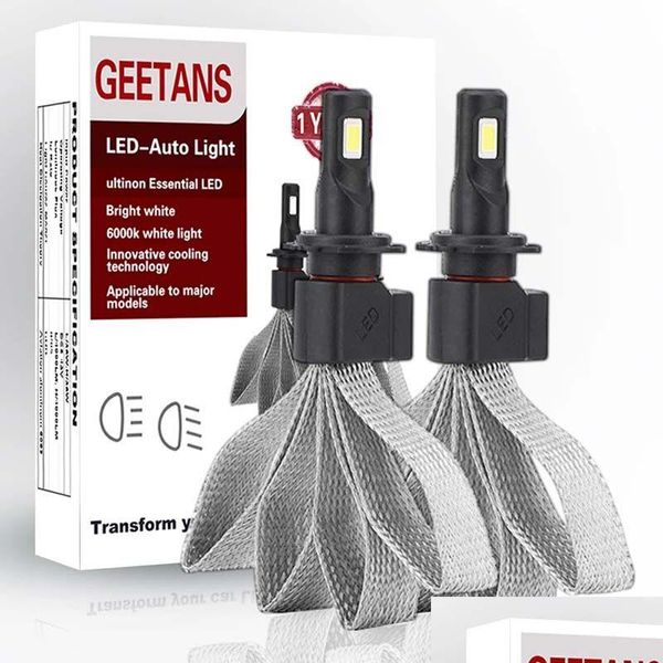 Lumières décoratives Phare de véhicule H4 H7 LED Voiture 9005 H11 H8 H9 Hb1 Hb3 9006 9007 880 Lampe Bb Veilleuse 12V 8000Lm 6000K 2Pcs / Paire Dhmtn