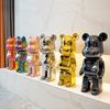 Objets décoratifs 22/25 cm d'ours ours Placage de sculpture en céramique dorée Modèle Room de chambre Home Decord Statuette Figurines pour l'intérieur 0927
