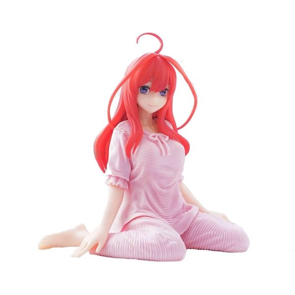 Objets décoratifs Anime Nakano Itsuki Figure Rose Pyjama Modèle Jouet Mignon La Quintessence Quintuplées Figuine Action Poupée 230621