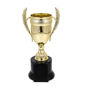Decorative Objects Award Trophy Game Cups Competition Match Celebrations For School Winning Prijzen Golden 230815