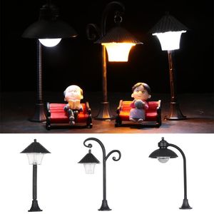 Objets décoratifs Figurines 1/10 pièces résine bonsaï lampadaire modèle Figurine lampadaire Miniature route lumière artisanat maison fée jardin Micr