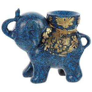 Objets décoratifs Figurines 1 Pc résine boule de cristal support de rangement maison artisanat éléphant forme orner