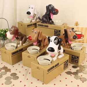 Decoratieve objecten Figurines 1 x Geautomatiseerde hond Stelen geld Box Piggy Bank Coin Bank voor kerstcadeau Kinderen Verjaardagsgeschenk 221021