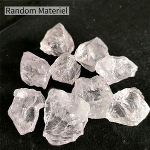 Objets décoratifs Figurines 100g cristal de Quartz clair pierres en vrac blanches naturelles brutes pour la décoration de la maison ornements d'aquarium