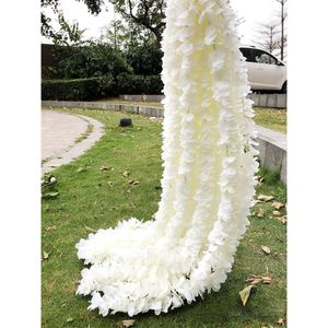 Objets décoratifs Figurines 10 pièces 2M3M orchidée rotin artificielle fleur de soie vigne pour la maison de mariage décoration de jardin suspendu guirlande mur fausses fleurs 230110