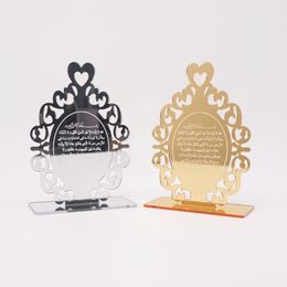 Objets décoratifs Figurines 10 pièces lot personnalisé table de mariage spectacle personnalisé acrylique nom miroir fête décor baptême baptême cadeau 230110