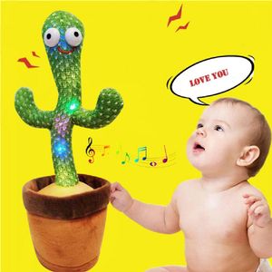 Objetos decorativos Figuras 120 Canciones Baile Cactus Juguete Repite lo que dijiste Gira el cuerpo con música Planta Niños Peluches Juguetes de peluche Educación temprana 230818