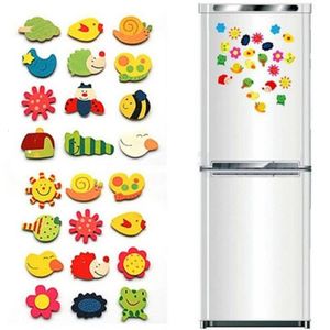 Objetos decorativos Figuras 12 piezas Novedad Animales Dibujos animados de madera Imán de nevera Pegatina Lindo Divertido Refrigerador Juguete Colorido Niños Juguetes para niños Bebé 230412