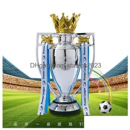 Decoratieve objecten beeldjes 1532cm Voetbaltrofee Voetbalkampioen Souvenir Europa Award League Drop Levering Huis Tuin Decor Acc Dhx7J