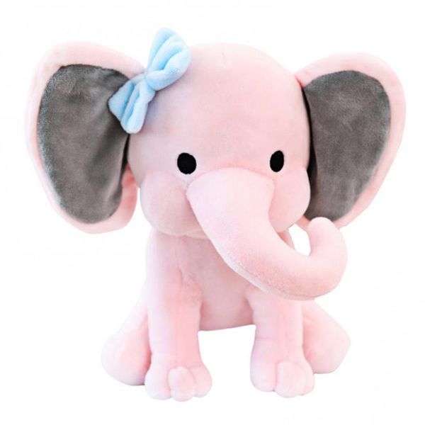 Objets décoratifs Figurines 1pc mignon dessin animé éléphant avec long nez en peluche poupée bébé sommeil jouet enfants cadeau doux coussin canapé oreiller GIF