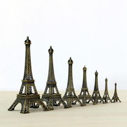 Decoratieve objecten beeldjes 25 cm metalen kunst ambachten Parijs Eiffeltoren Model beeldje Zinklegering Standbeeld Travel Souvenirs Ations Creative GI