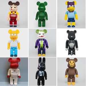 Objets décoratifs Figurines 28CM 400 Bearbricklys pour ka Figurines d'action Blocs de dessin animé Ours Poupées PVC Modèles de collection Jouets Ani191W