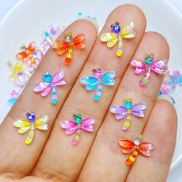 Objets décoratifs Figurines 50 pièces mignon Mini 1112mm la petite libellule dos plat résine Cabochons Scrapbooking bijoux à bricoler soi-même artisanat décoration accessoire 230428