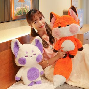 Objets décoratifs Figurines 6090cm DuDu Fluffy Peluche Jouet Mignon Dessin Animé Animal En Peluche Poupée Filles Enfants Cadeau Kawaii Canapé Décor Oreillers Coussin 230110