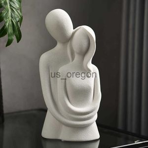 Decoratieve Objecten Beeldjes Abstract Paar Standbeeld Decoratieve Sculptuur Moderne Woondecoratie Keramische Figuur Beeldjes liefhebbers Woonkamer tafel ornamenten