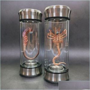 Objets décoratifs Figurines Alien Jar Xenomorph Specimen Faceher Embryo Glass Movie Prop Replica 230224 Drop Delivery Home Garden Dhilf