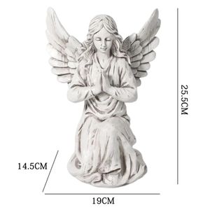 Objets décoratifs Figurines Ange Jardin Statue Religieux Décor Extérieur Art Décoration Mémorial Fée Ornement Sculpture pour Extérieur Porche Pelouse 231216