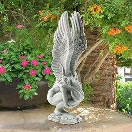 Decoratieve objecten beeldjes engel gedenkteken en verlossing standbeeld hars ambachten decoratie tuinaccessoires buiten 230727