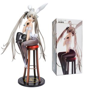 Decoratieve objecten Beeldjes Anime Rol Kasugano Sora Figuur Konijn Meisje Zwart Zijde Sexy Model Speelgoed Cadeau 17CM Actiepop Drukken Instant Noedels 230621