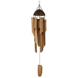 Decoratieve objecten beeldjes bamboe windgong grote bel buis kokosnoot hout handgemaakt binnen buiten muur opknoping ornament wind chime home decoraties 230804