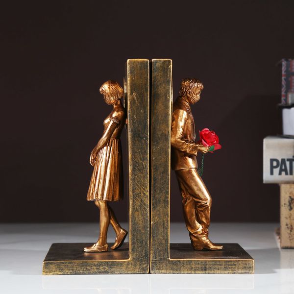 Objets décoratifs Figurines Banksy Figure Sculpture Serre-livres Décoration de la maison Accessoires Salon Serre-livres Étagère Décor Affichage Bureau 230508