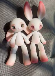 Oggetti decorativi Figurine Bambola BJD 14 cm coniglio ornamento ornamenti artigianali giocattolo per bambini regalo di compleanno progetto di consegna gratuita 230711