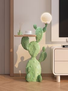 Decoratieve objecten beeldjes cactus bloem standbeeld 78cm woonkamer vloer decoraties beeldhouwkunst tv kast bank opberglade slaapkamer maan lamp ornament geschenk 230809