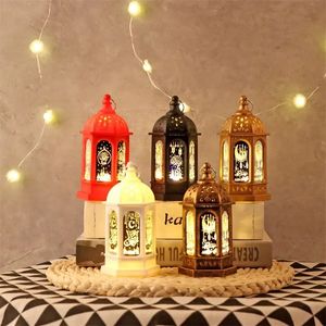 Decoratieve objecten beeldjes Kerstdecoratie Licht Eid Mubarak Lamp Ornament Islam Moslim Feestdecoratie Benodigdheden Ramadan Windlantaarn voor thuis 231114