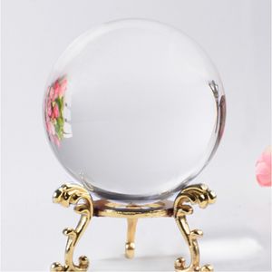 Objets décoratifs Figurines Boule de cristal clair Artisanat Boules Cadeau Sphère de guérison P ographie Accessoires Cadeaux Boule de verre artificielle 230727