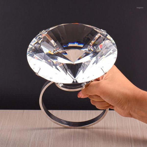 Objets décoratifs Figurines Creative Crystal Big Diamond Wedding Gift Ring Proposition Valentine's Confession Send Girlfriend Birthday Party